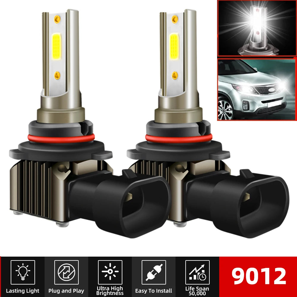 2PCS 9012 HIR2 Led Headlight Canbus No Error Car Fog Lamp Bu