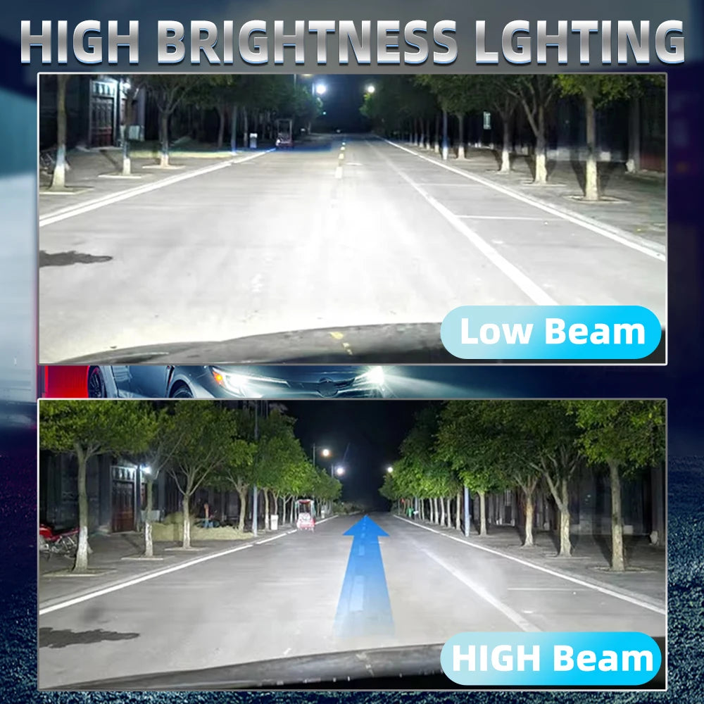 2/4pcs 30000LM LED Headlight Bulbs Canbus H7 Wireless Car Li