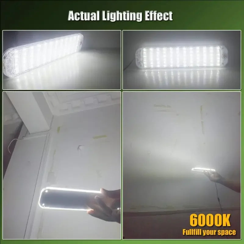 12V-80V 72LED Interior Light Bar Strip Light With Switch LED