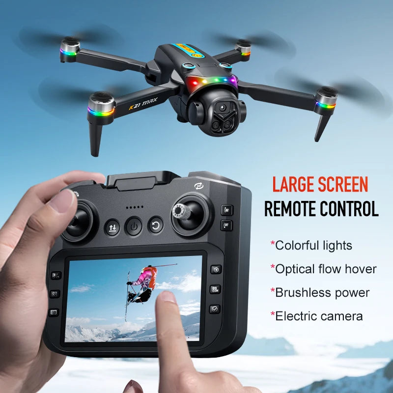 ZNLYRION RC Drone K21MAX Foldable Brushless Drone With Scree