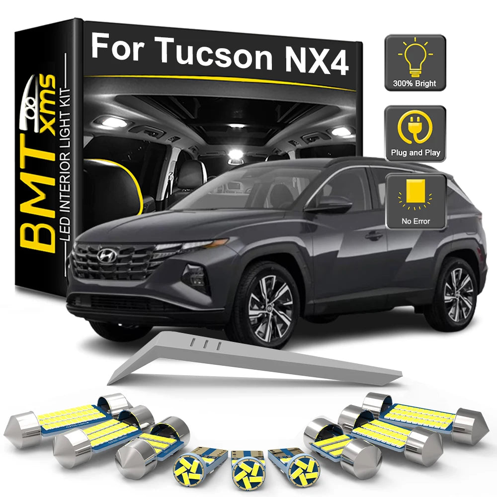 11Pcs Canbus LED Interior Light Bulb Kit For Hyundai Tucson 