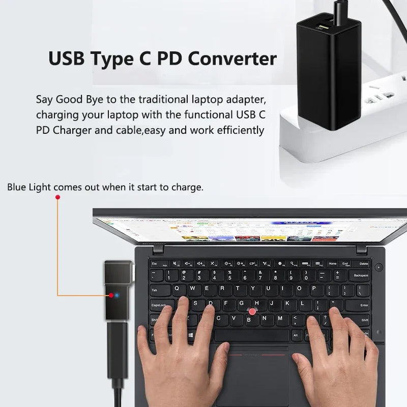 100W USB Type C Fast Charging Adapter Plug Connector Univers