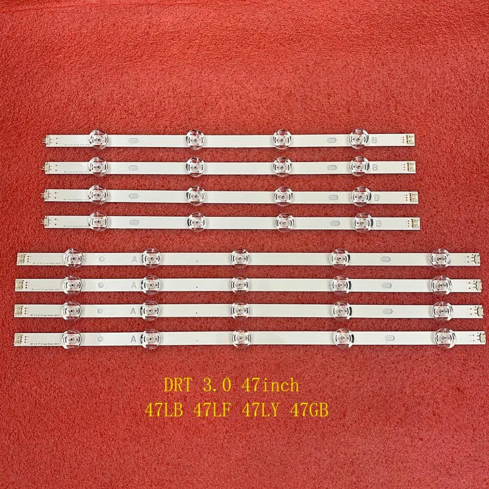 LED Backlight Strip for 8 PCS/set LED Backlight Strip for TV DRT 3.0 47 inch A B 6916L-1715A 1716A 47LB653V