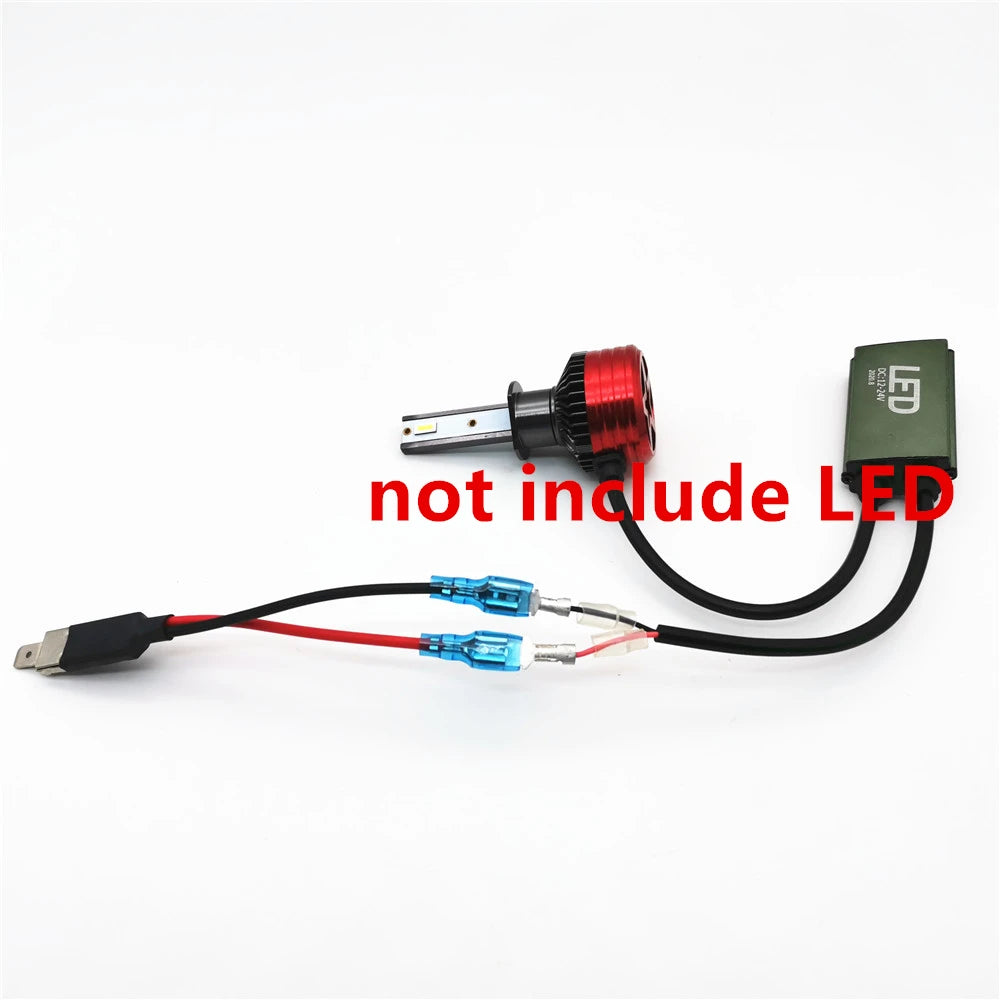 2pcs H1 LED Single Conversion Wiring Connector Cable Holder 