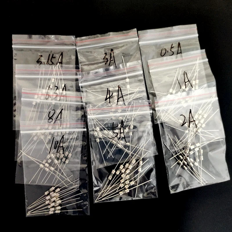 100pcs 3.6 10mm Fast-Blow Glass Tube Fuse with Pin Fast Brea