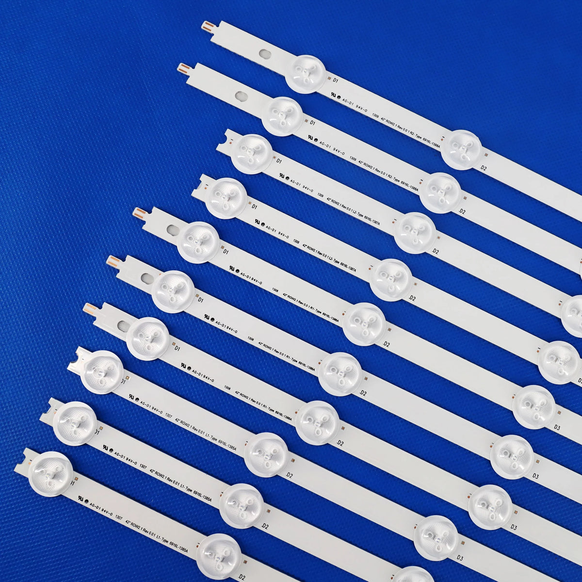 10pcs X LED Strips 42LA620S 42LN570S for LG 42 ROW2.1 REV0.0