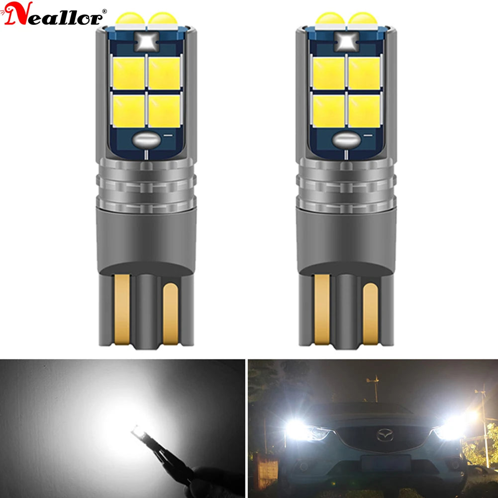 2pcs High Quality T10 W5W Super Bright Car Interior Reading Dome Light Marker Lamp 168 194 LED Auto Wedge Parking Bulbs Orange