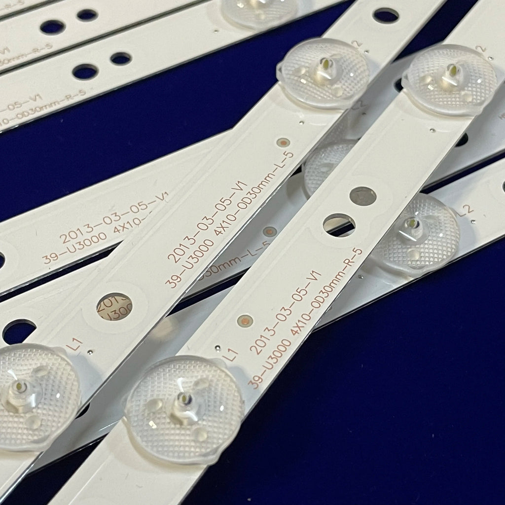 LED Backlight Strip for LD39U3200 LD39U3100 39-U3000 4X10-0D30mm-L-5 4X10-0D30mm-R-5 - Replacement TV