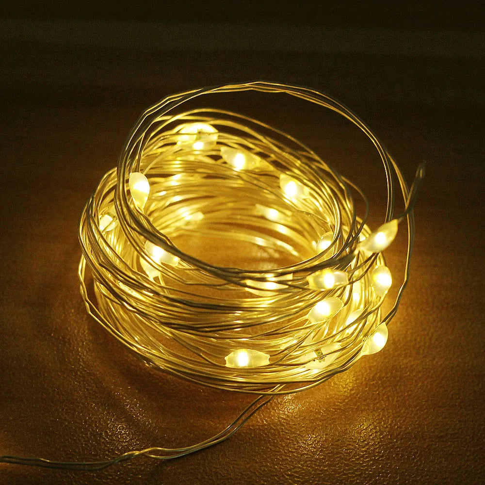 3MX2M LED Waterproof Remote-control 8 Modes Fairy Lights USB