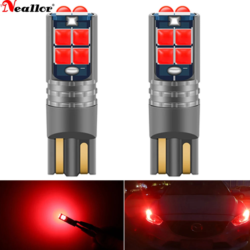 2pcs High Quality T10 W5W Super Bright Car Interior Reading Dome Light Marker Lamp 168 194 LED Auto Wedge Parking Bulbs Orange