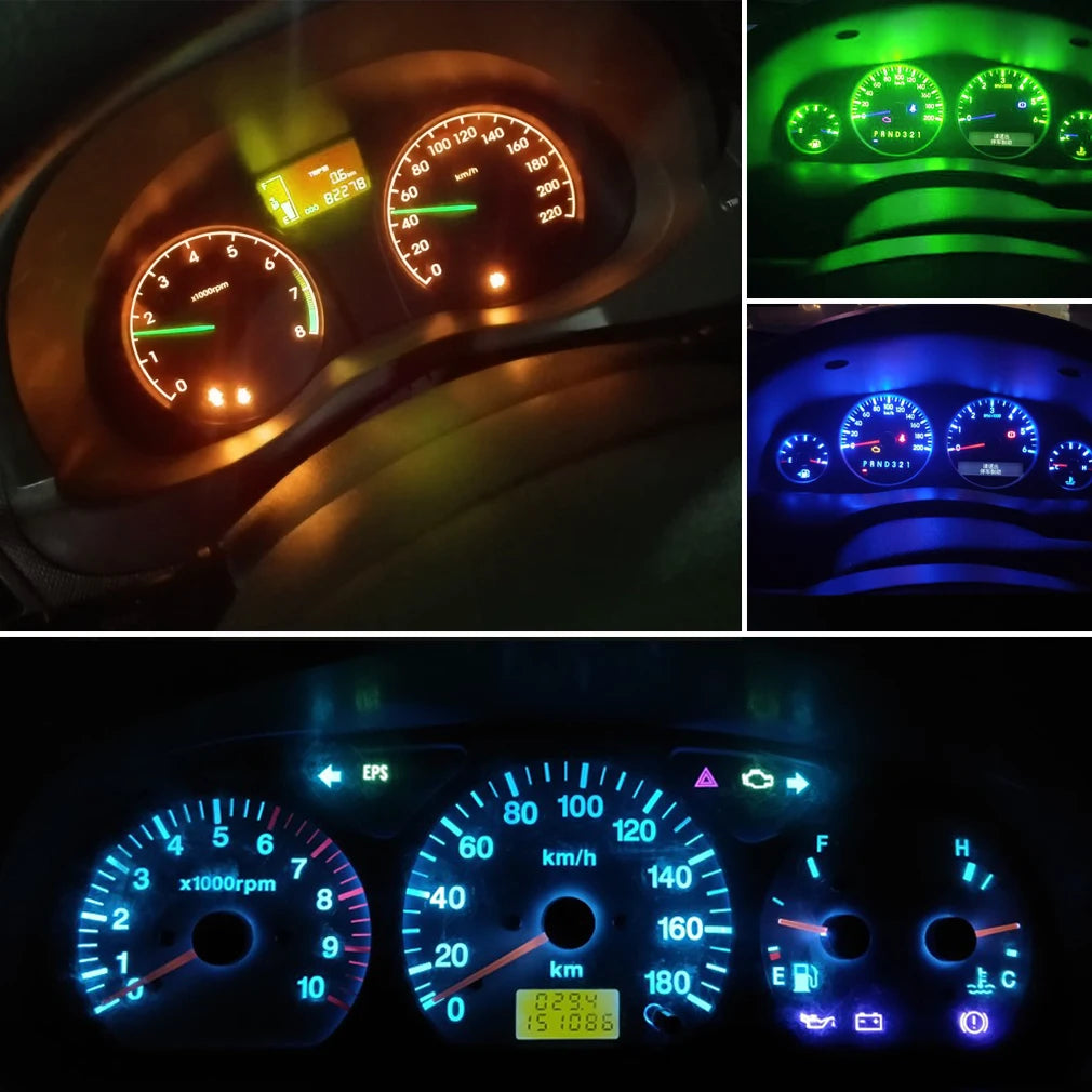 10Pcs T3 T4.2 T4.7 Led Bulb Canbus Super Bright Car Interior