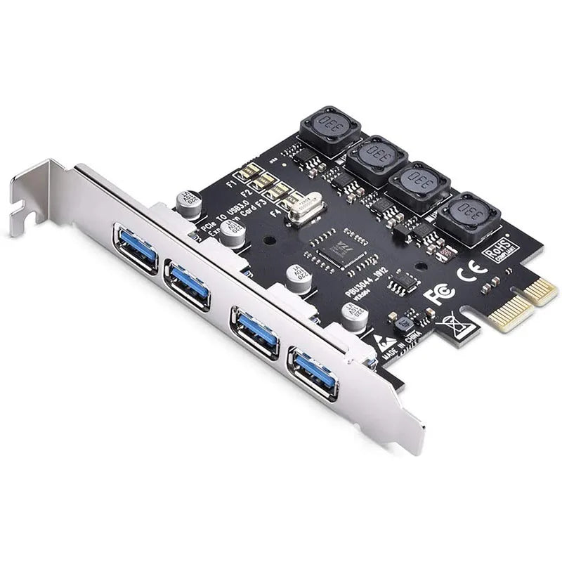 Self Powered PCIE USB 3.0 Card 4 Ports PCI Expree to USB Exp