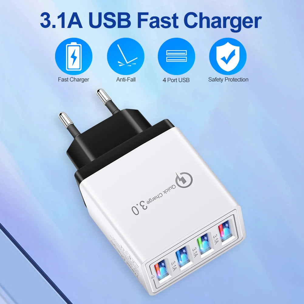 QC 3.0 Quick Charger 5V 3A USB Charger Fast Charging Charge 