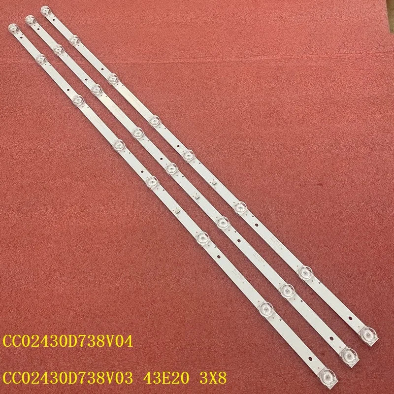 LED Backlight Strip for8LED For DEXP F43E8000D F43D7000D 43LST5970 F43D7000Q LED43ST282T2 PT430CT02-1
