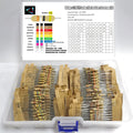 1000Pcs 1/2W 5% 100Values 1-10M Ohm Carbon Film Resistors As