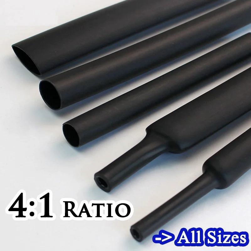 4/6/8/12/16/18/20/24/32/40/52MM 4 1 ratio Heat Shrink Tube w