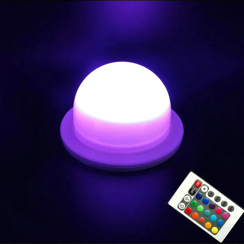 24key Remote Control Rechargeable RGBW Light Base Waterproof