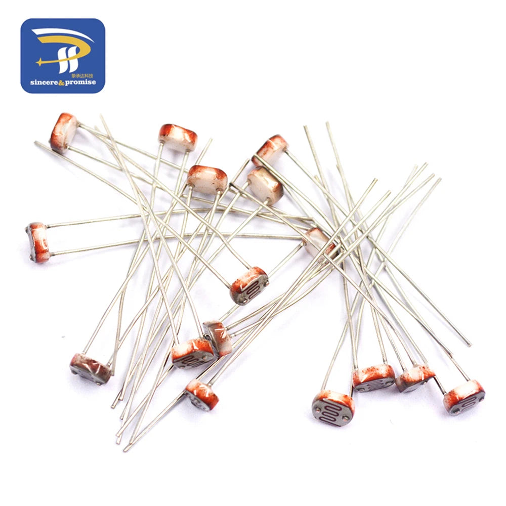 20PCS LDR Photo Light Sensitive Resistor Photoelectric Photo