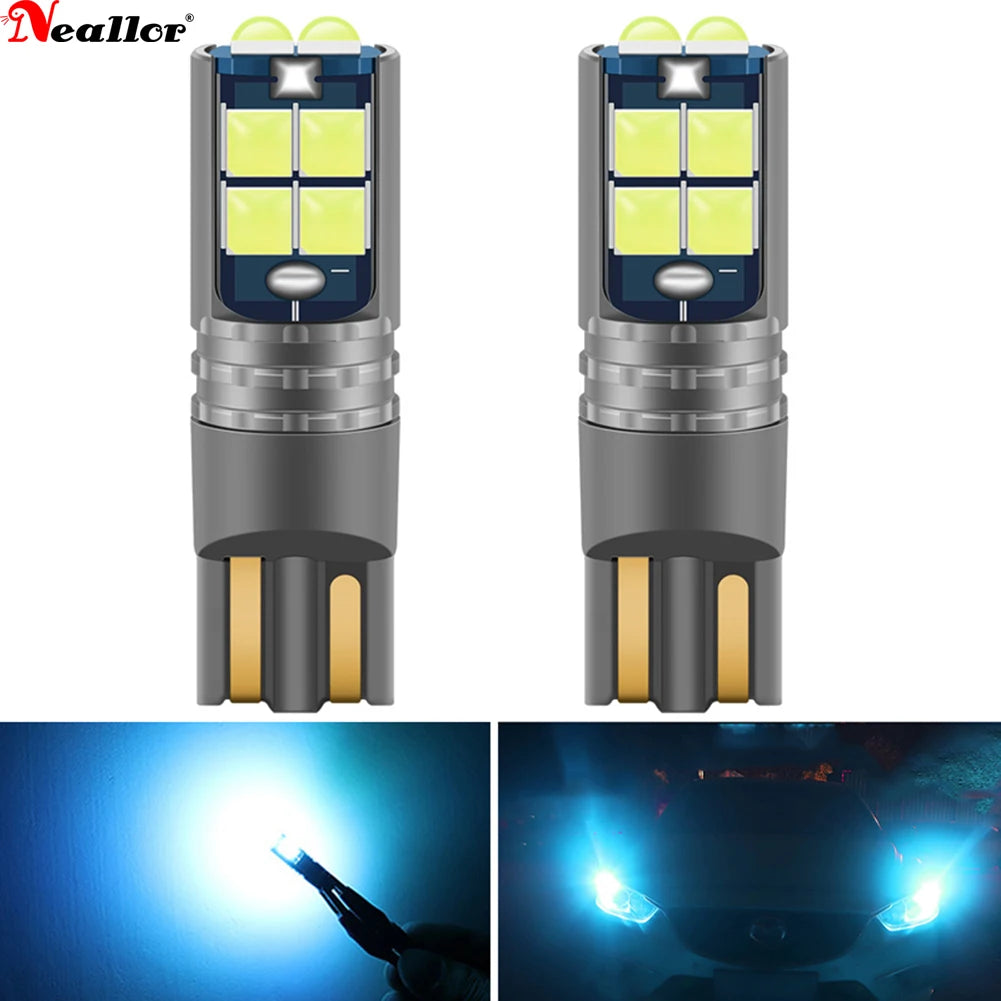 2pcs High Quality T10 W5W Super Bright Car Interior Reading Dome Light Marker Lamp 168 194 LED Auto Wedge Parking Bulbs Orange