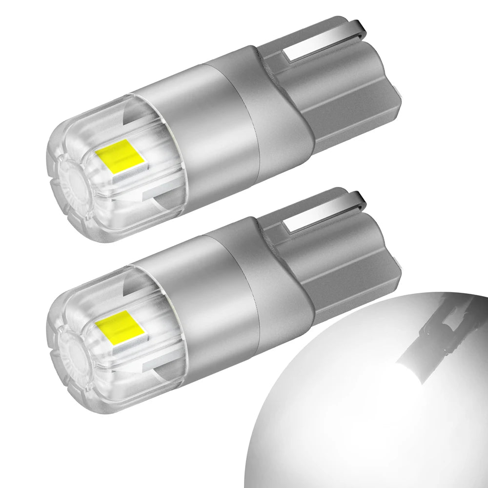 AUXITO 2Pcs W5W LED T10 LED Bulbs Canbus 3030SMD For Car Parking Position Lights Interior Map Dome Lights 360 Degree Lighting