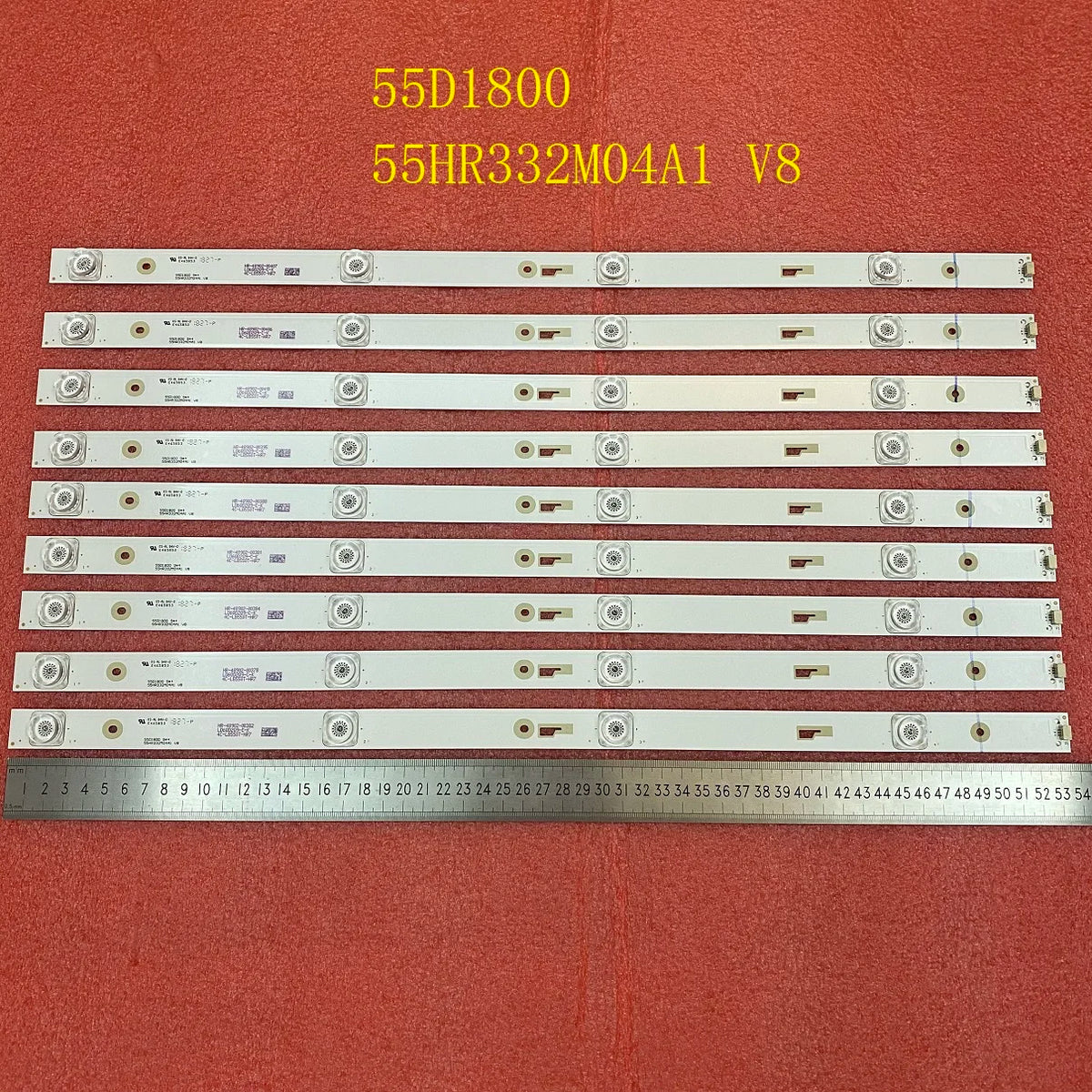 LED Backlight Strip for 9pcs/set LED backlight strip For Thomson T55FSM5040 55D1800 55HR332M04A1 V8