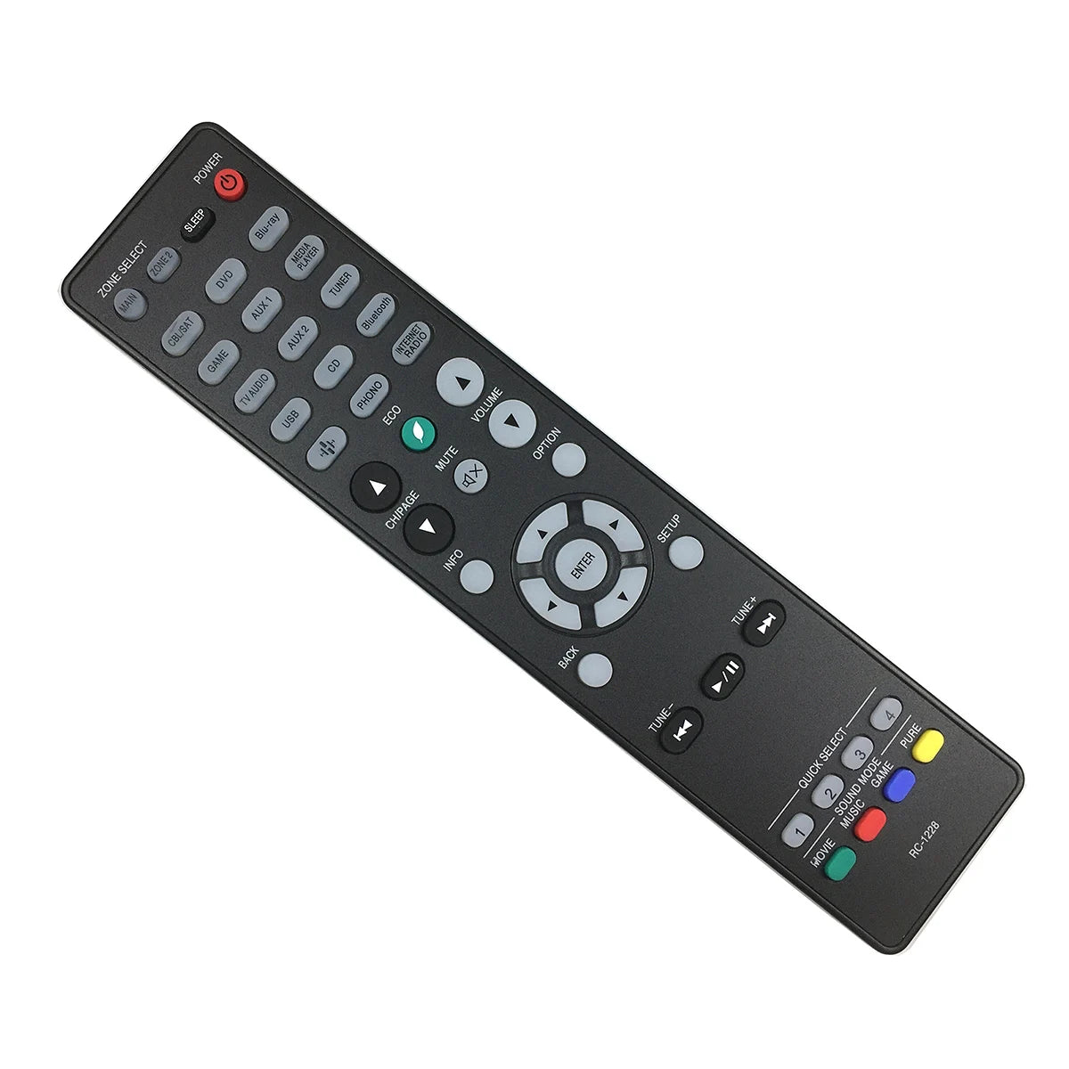 LED Backlight Strip for RC-1228 Replace Remote for Denon AV Receiver AVR-X3600H AVR-X2600H - Replacement TV