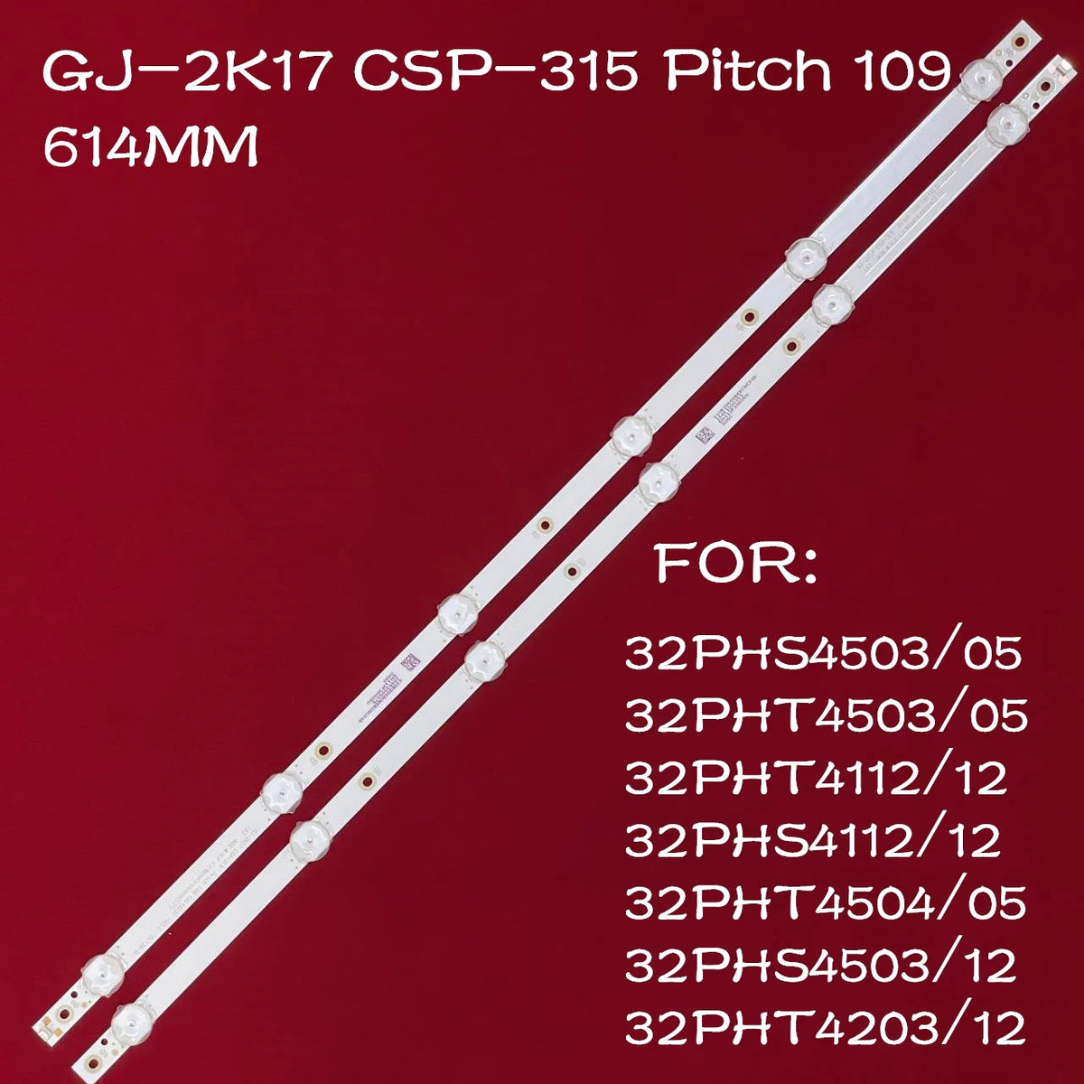 LED TV Backlight Strip for 32PHS4503 32PHT4503 32PHT4112 32PHS4112 32PHT4504 32PHT4203 TPT315B5-AN10.S
