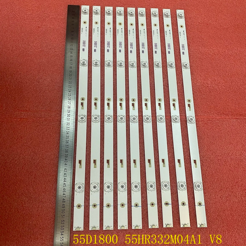 LED Backlight Strip for 9pcs/set LED backlight strip For Thomson T55FSM5040 55D1800 55HR332M04A1 V8