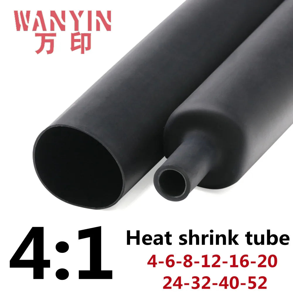 5Meter 4 1 Heat Shrink Tube With Glue Thermoretractile Heat 