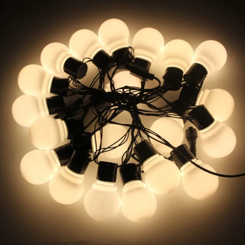 6M/16M Festoon Led Globe Fairy String Lights Christmas Garland Street Bulb Outdoor For New Year Party Holiday Garden Decoration