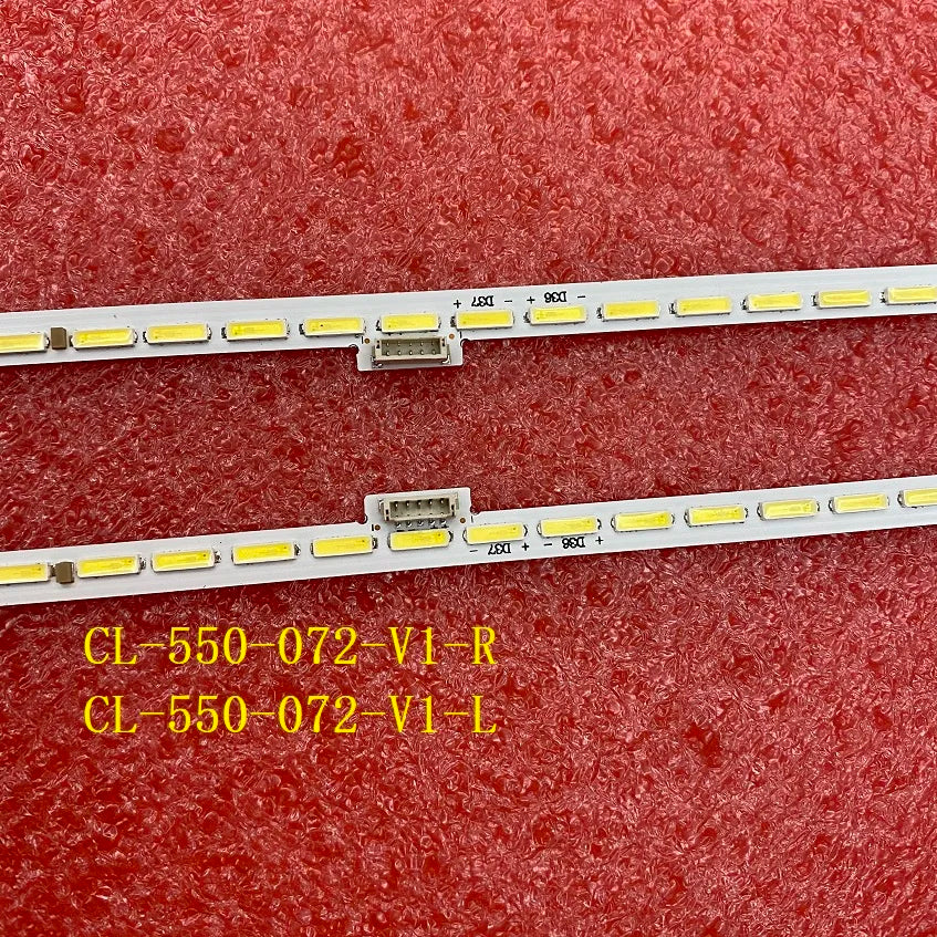 LED strip(2)for 55PUS7181 NS GJ55OA922 Y 55PUS7101/12 55PUS710A 55PUS7502/12 LK10024666-AO CL-550-072-V1-R L