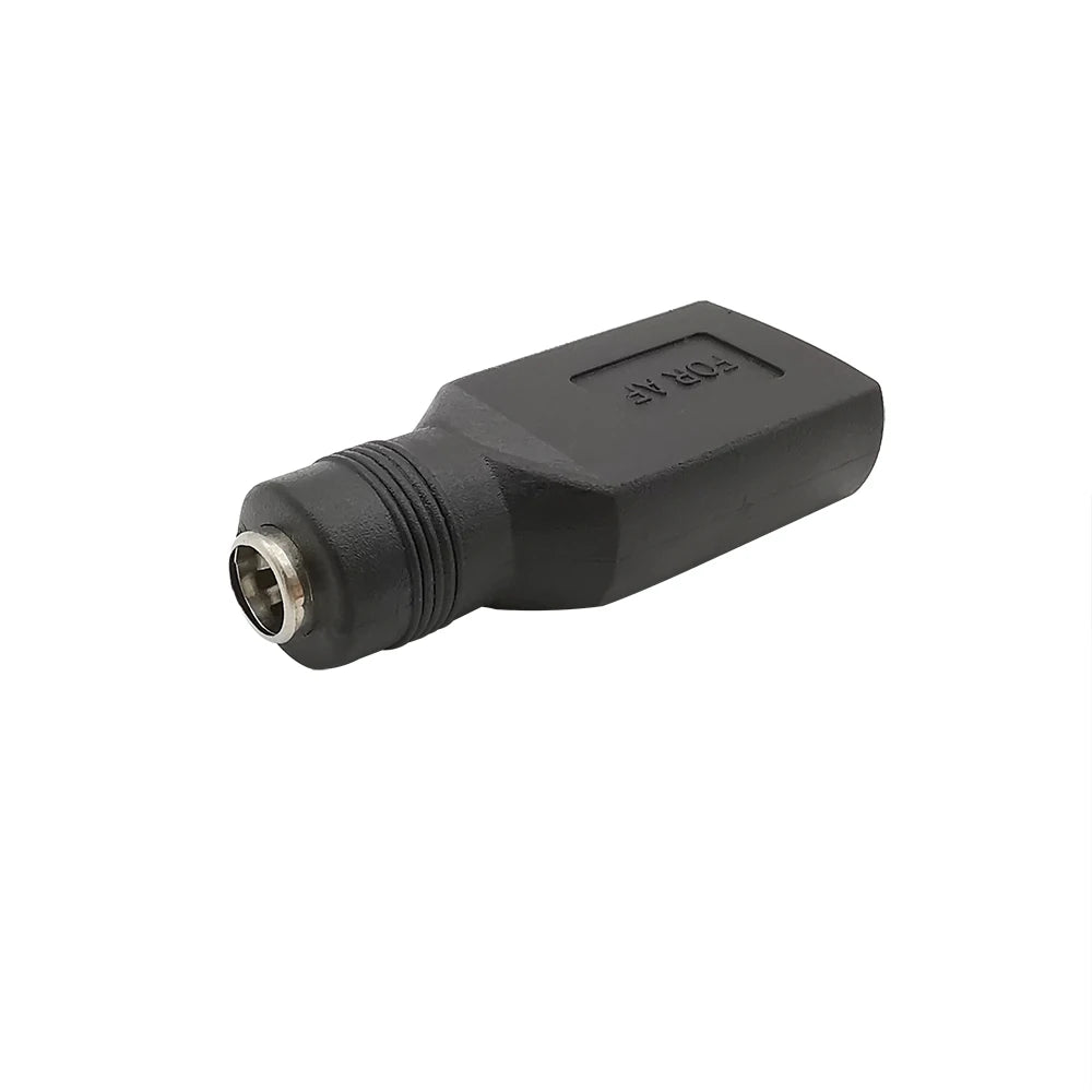 2Pcs DC Power 5.5x2.1mm Female To USB Female Adapter 5V DC J