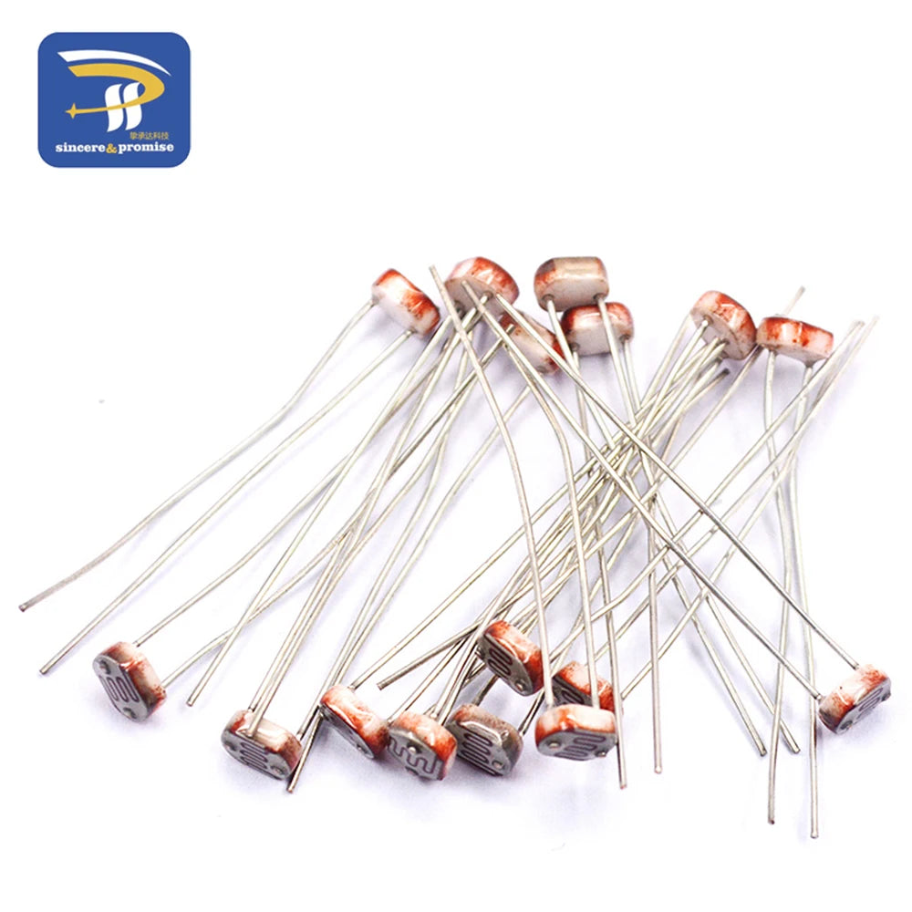 20PCS LDR Photo Light Sensitive Resistor Photoelectric Photo