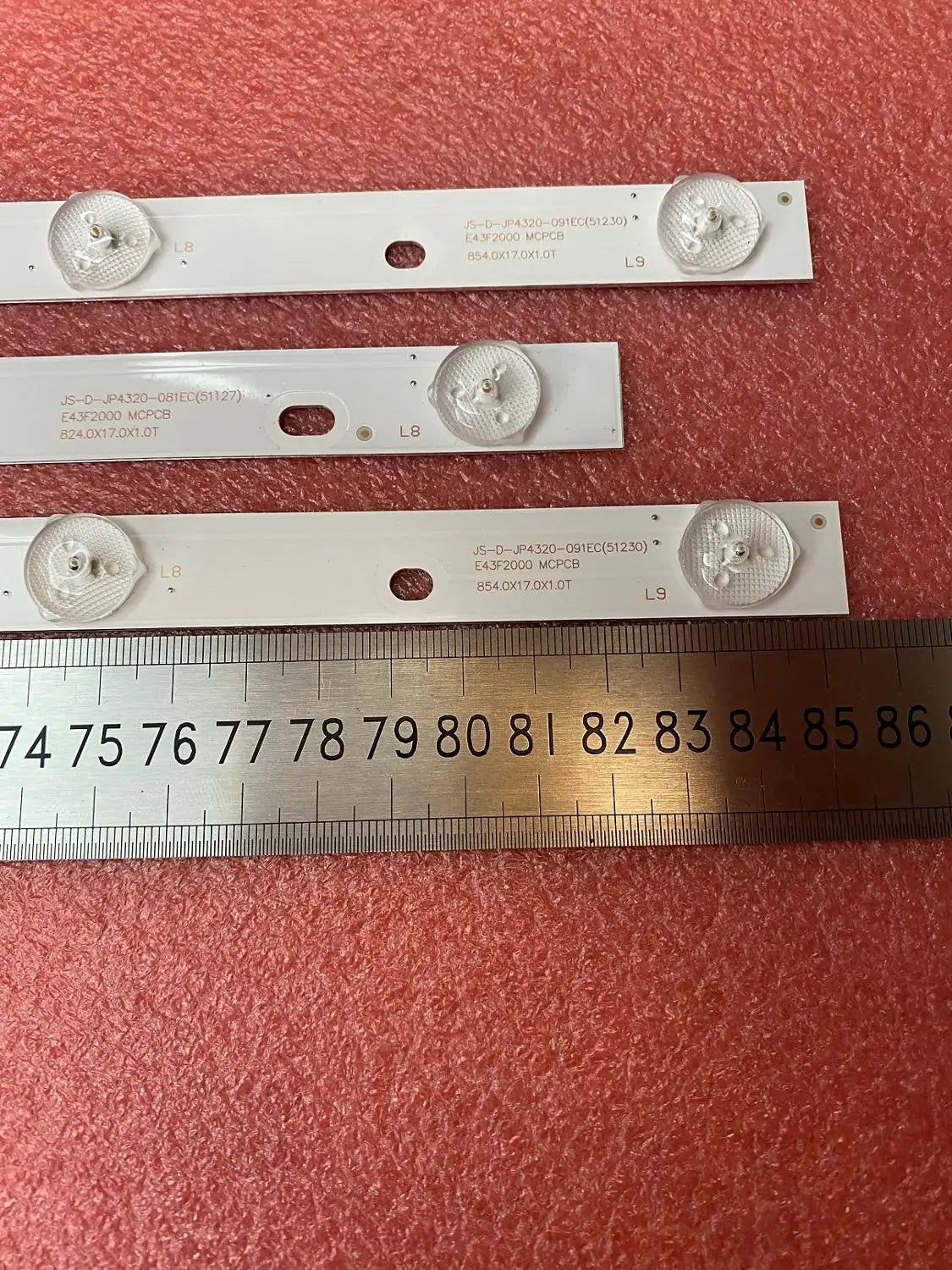 LED Backlight Strip for VEKTA LD-43S6015BT LD43SF651BS MS-L1111R AKAI AKTV432 JS-D-JP4320-091EC 081EC