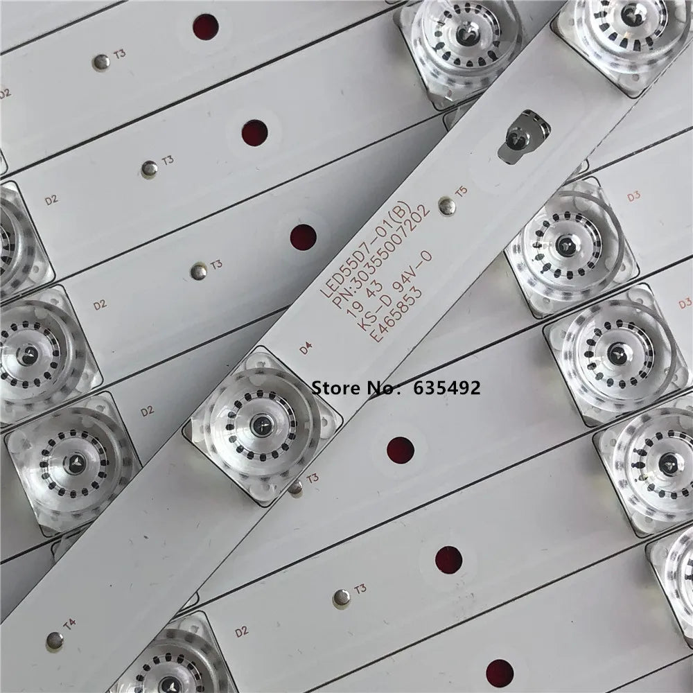 LED Backlight Strip for LE55B510N LE55B510X LE55M36S LE55A7100L LC550DUY-SHA1 LED55D7-01(A) LED55D7-01(B)