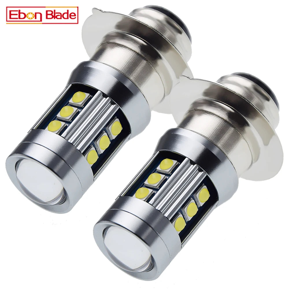 2Pcs H6M P15D-25-1 PX15D T19 Led Headlight Bulb Dual Beam Mo
