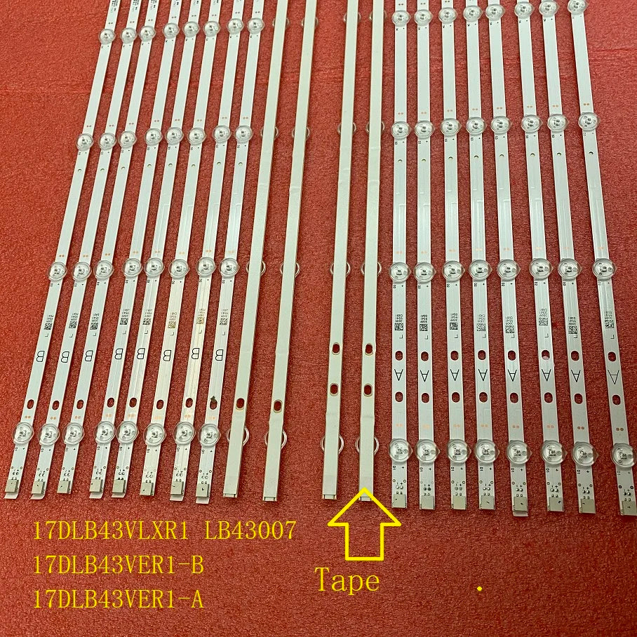 LED Backlight Strip for POLAROID P43D300FP BUSH DLED43287 Telefunken EXPTE43B35Z2KSAT JVC LT-43VF53B TV