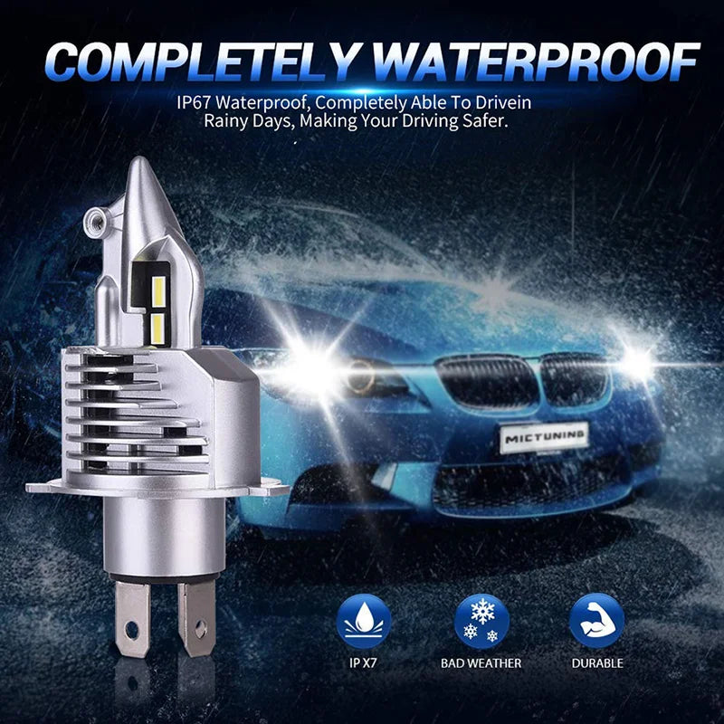 AILEO Fighter H4 Led 9003 HB2 Car Headlight Bulb 80W 12V 24V