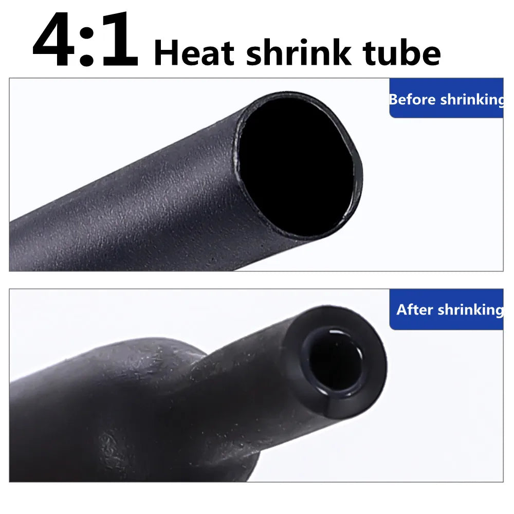 5Meter 4 1 Heat Shrink Tube With Glue Thermoretractile Heat 