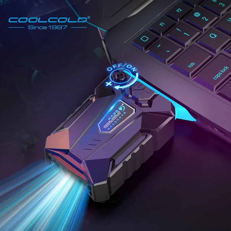 COOLCOLD Vacuum Portable Laptop Cooler USB Air Cooler Extern