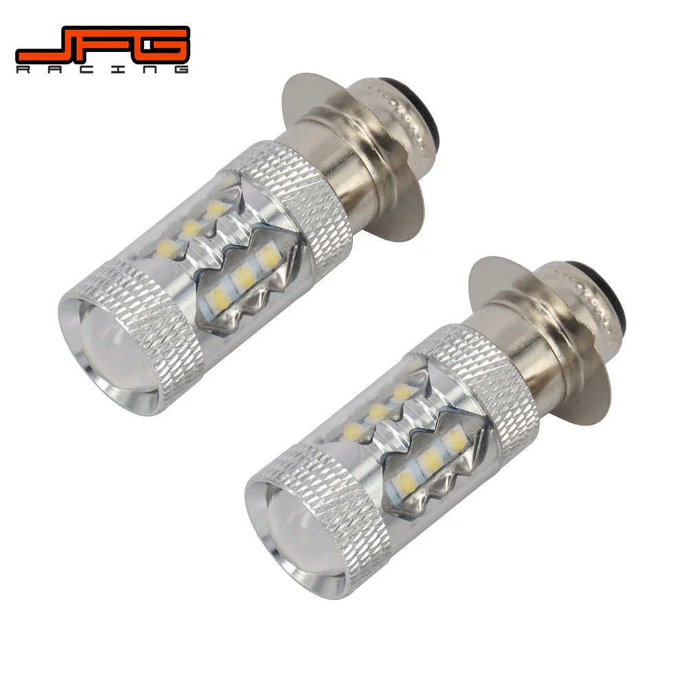 2PCS 80W Super White LED Headlight Bulbs Upgrade For Yamaha 