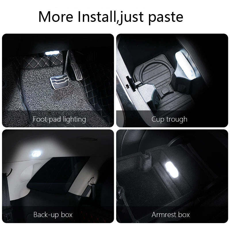 SEAMETAL Mini Car Touch Light for Floor Trunk Hood Ceiling U