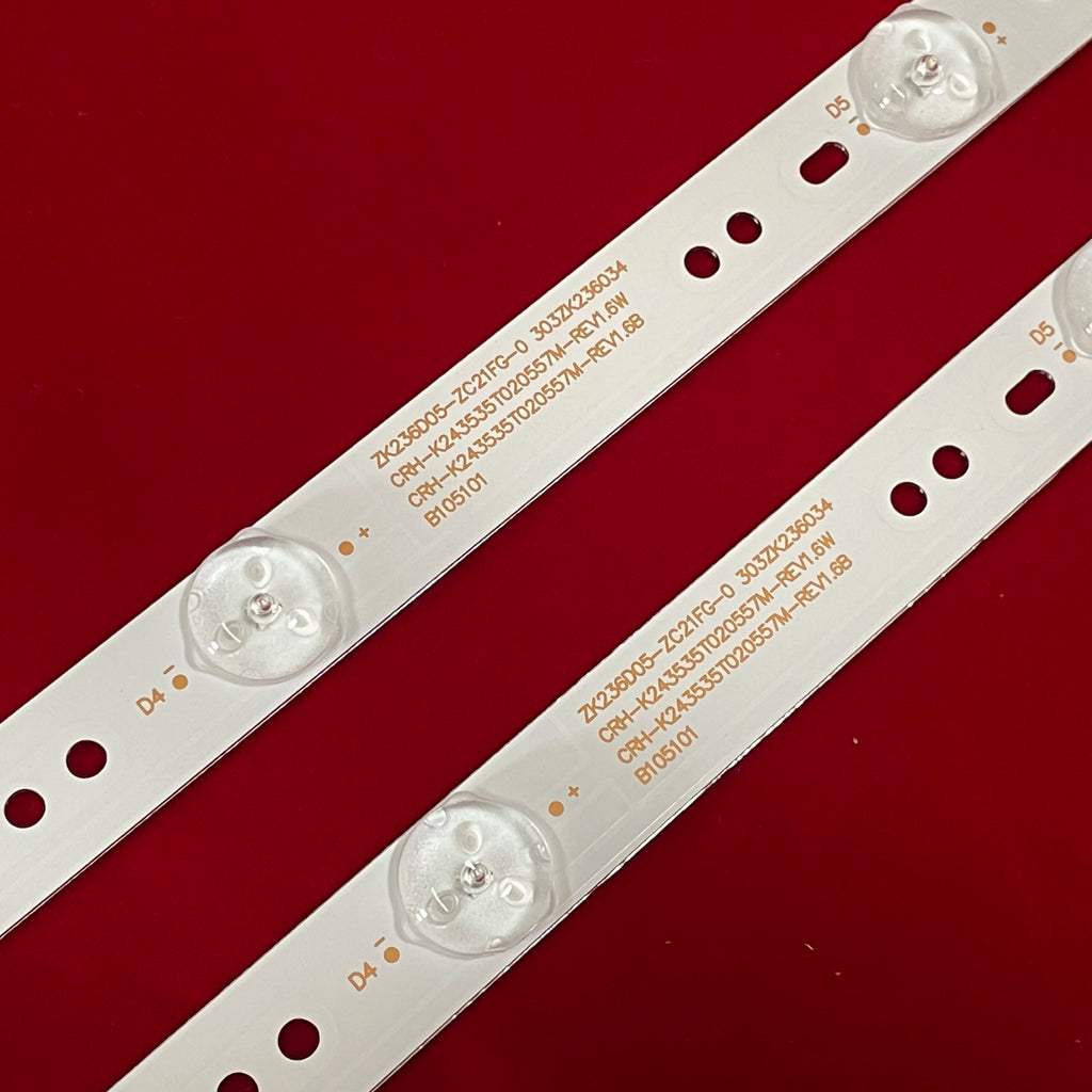 LED Backlight Strip for LED24E330C PLED2435A-I PLEDV2488A-E 24AE5000 U24HD2A LEDV-24CD06 ZK236D05-ZC21AG-02