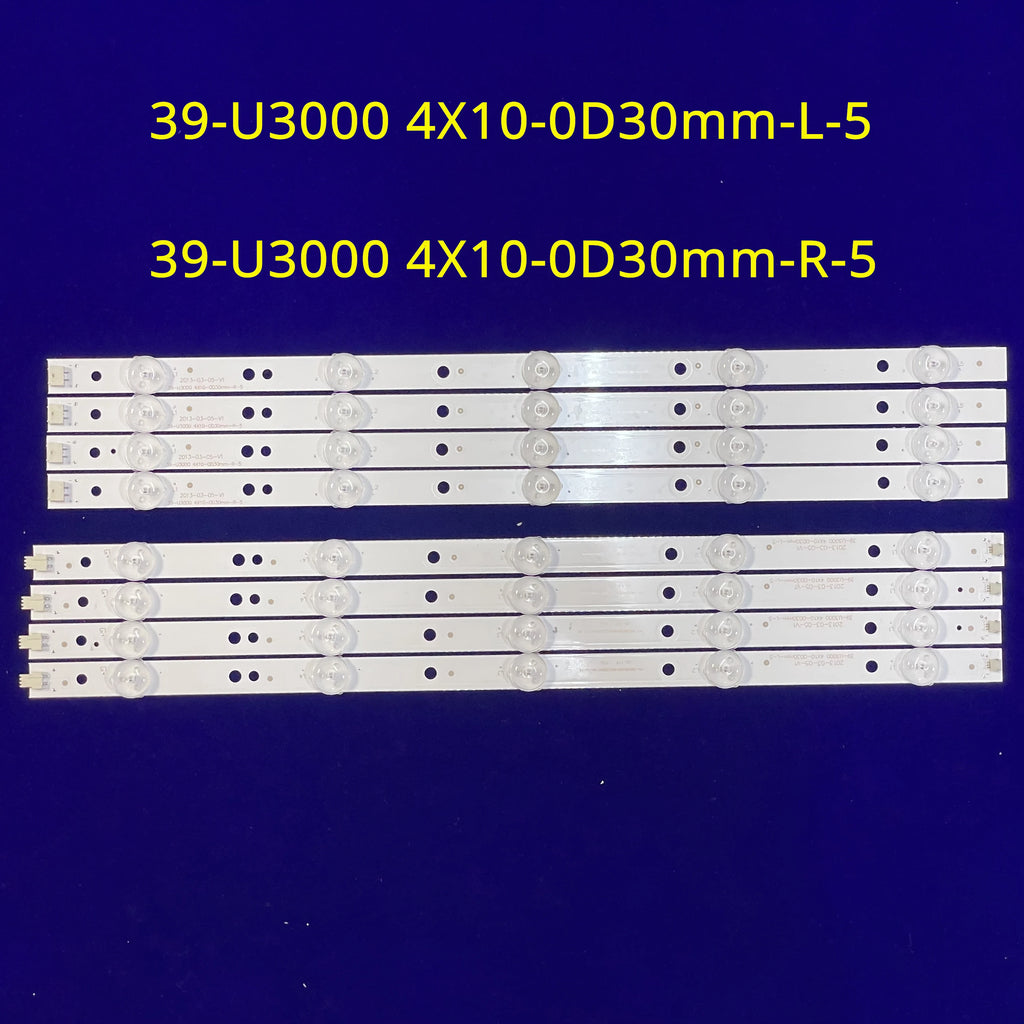 LED Backlight Strip for LD39U3200 LD39U3100 39-U3000 4X10-0D30mm-L-5 4X10-0D30mm-R-5 - Replacement TV