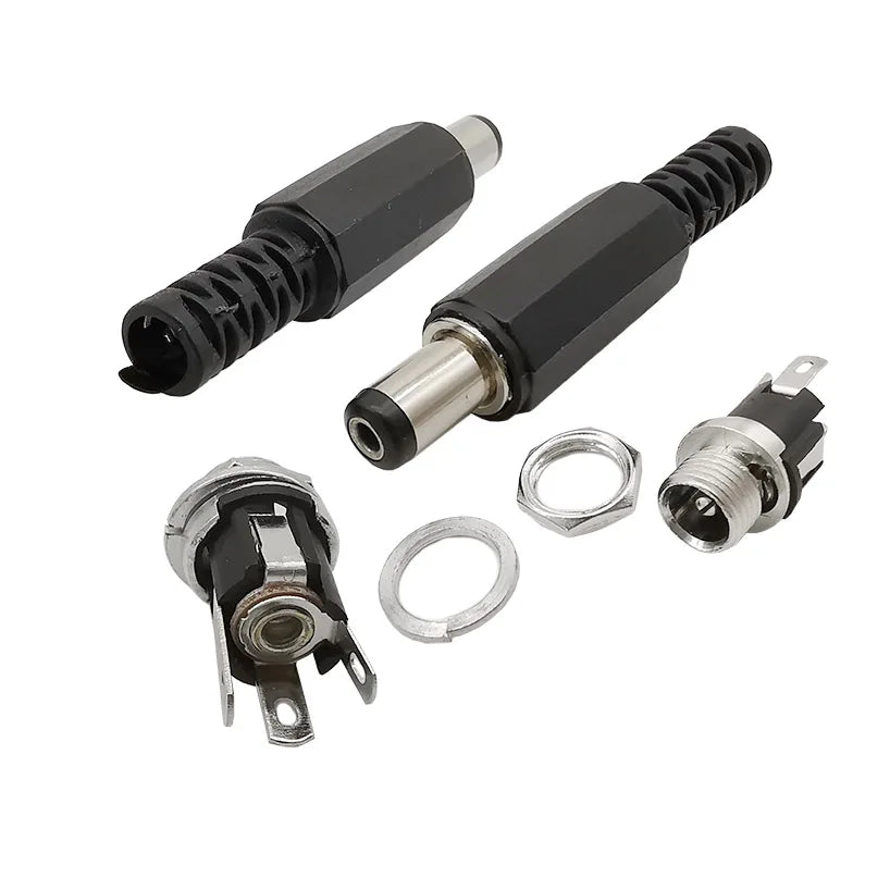DC Power Male Female Adapter 5.5x2.1mm DC Power Plug Jack So