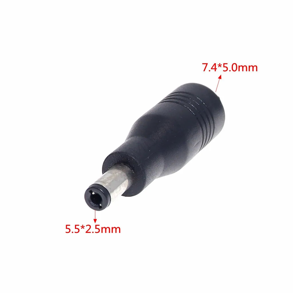 DC 7.4x5.0mm Female to 5.5x2.5mm Power Adapter Plug Converter Laptop Charger Connector Jack for Asus Toshiba Notebook Adapter
