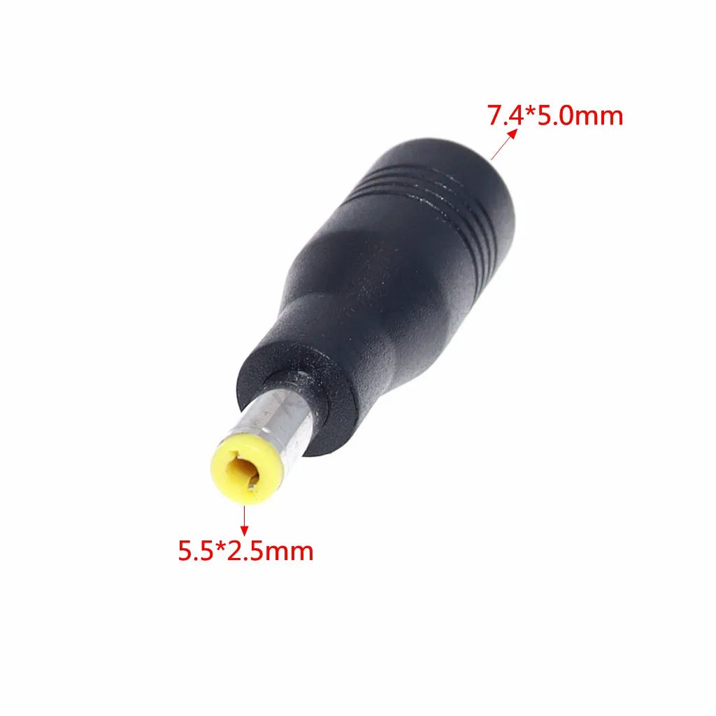 DC 7.4x5.0mm Female to 5.5x2.5mm Power Adapter Plug Converter Laptop Charger Connector Jack for Asus Toshiba Notebook Adapter