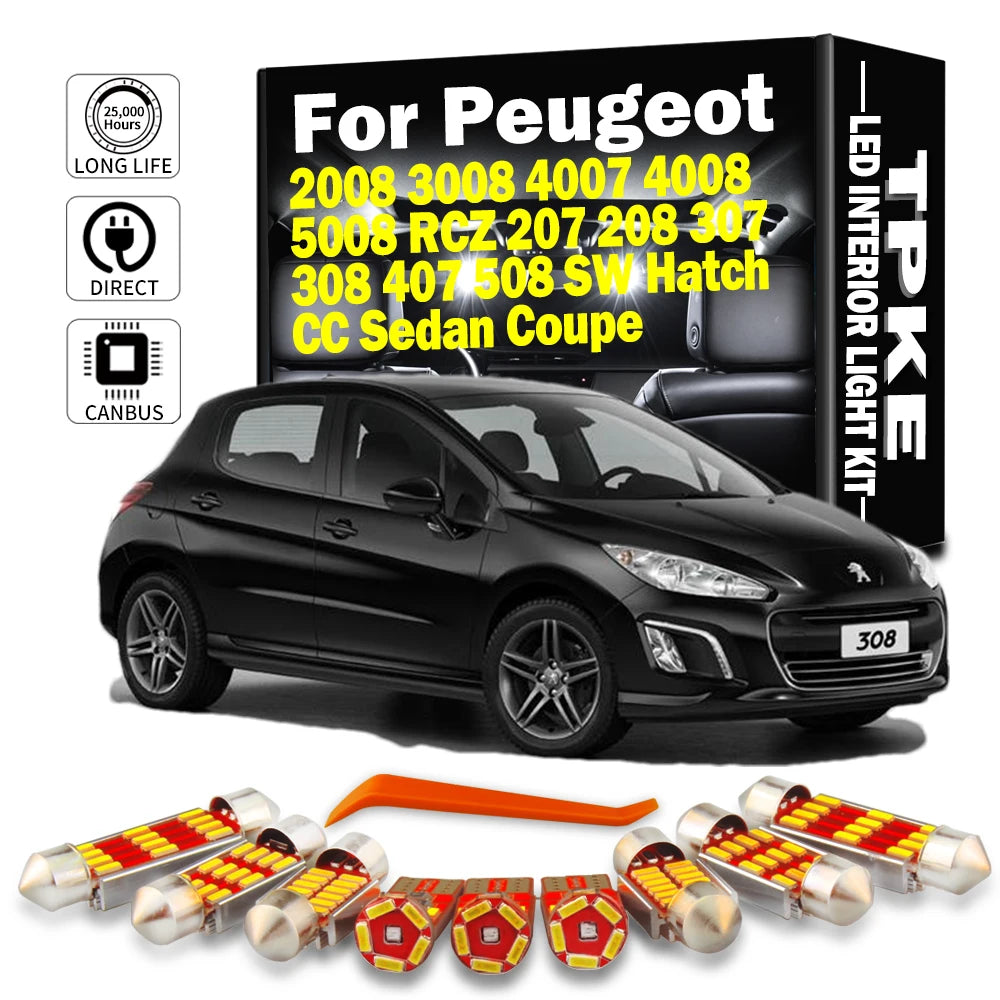 TPKE Canbus For Peugeot 2008 3008 4007 4008 5008 RCZ 207 208