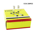 100Pcs/Set 5x20mm Quick Blow Glass Tube Fuse Assorted Kits Fast-blow Glass Fuses 0.2A 0.5A 1A 2A 3A 5A 8A 10A 15A 20A