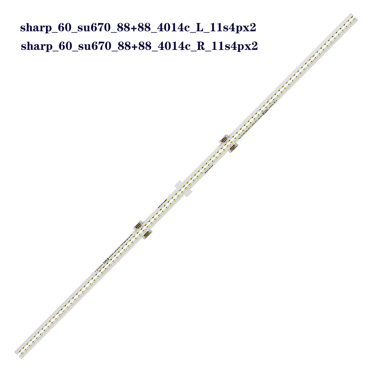 LED Backlight Strip for88 leds for Sharp_60_SU670_88+88_4014C LCD-60MY5100A LCD-60TX6100A LCD-60SU575A